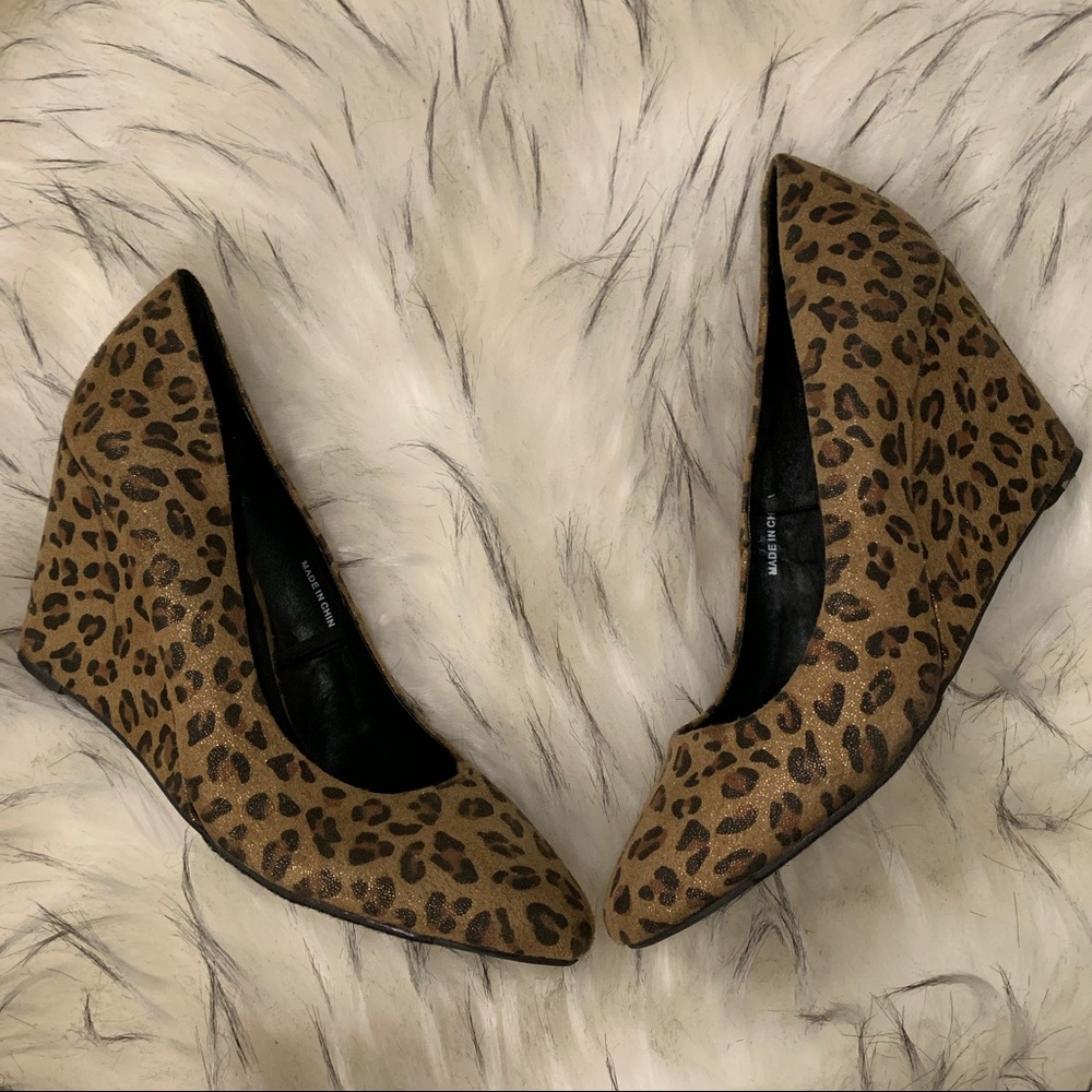 Leopard Forever 21 Wedges